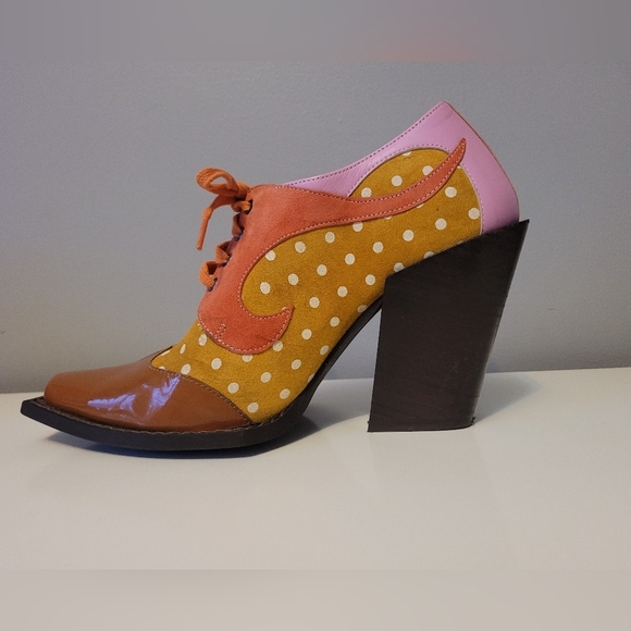 Fluevog Signature Dali Contrast Lace Up Shoes, VGUC, size 9 - Picture 8 of 13